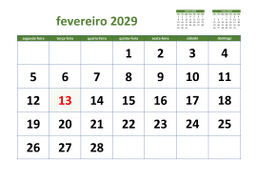 calendário 2029 03