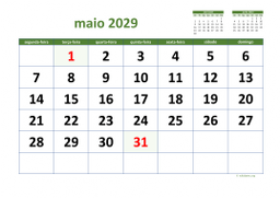 calendário 2029 03