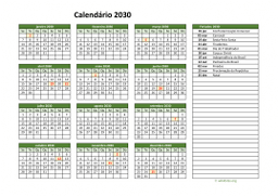 calendário anual 2030 02