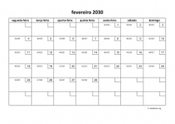 calendário 2030 01