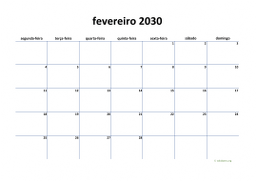 calendário 2030 04