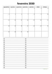 calendário 2030 07