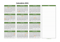 calendário anual 2031 01