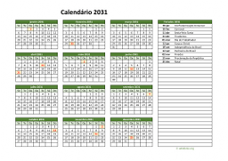 calendário anual 2031 02