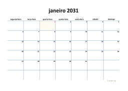 calendário mensal 2031 04