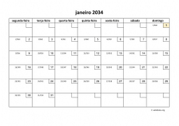 calendário mensal 2034 01