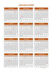 calendário anual 2039 05