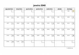 calendário mensal 2040 01