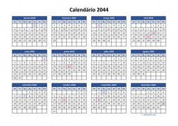 calendário anual 2044 03