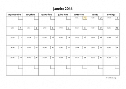 calendário mensal 2044 01