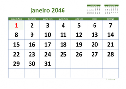 calendário mensal 2046 03