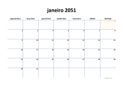 calendário mensal 2051 04