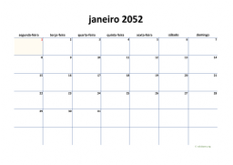 calendário mensal 2052 04