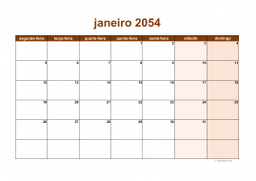 calendário mensal 2054 06