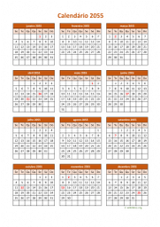 calendário anual 2055 05