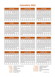 calendário anual 2055 06