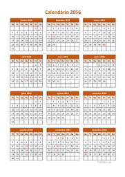 calendário anual 2056 05