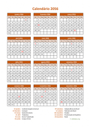 calendário anual 2056 06