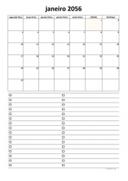 calendário mensal 2056 07