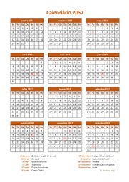 calendário anual 2057 06