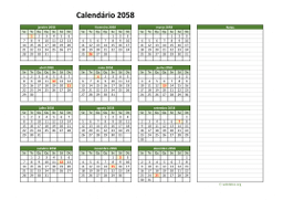calendário anual 2058 01
