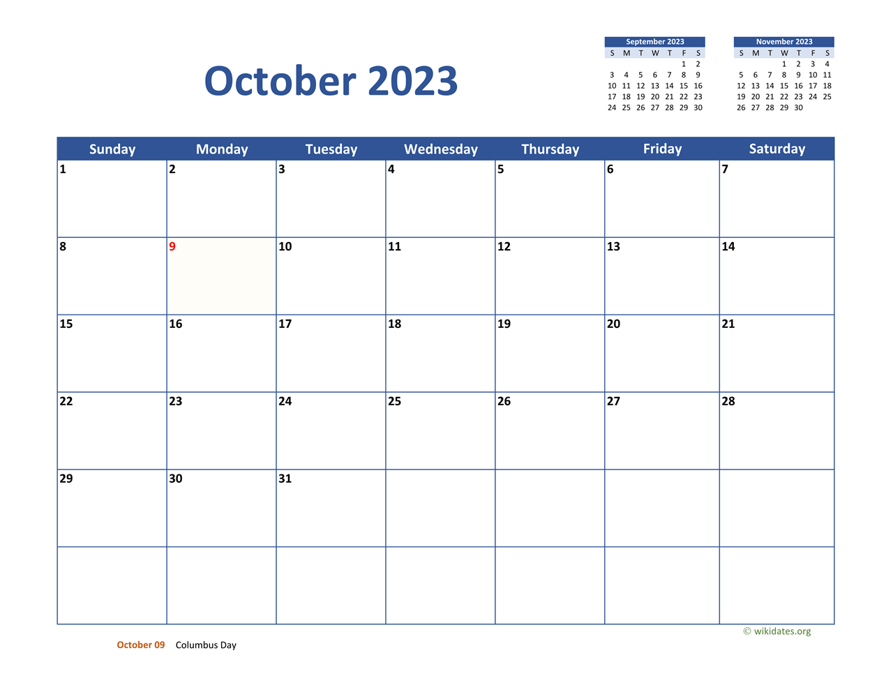Calendar For October 2023 Off 62% - Www.Sbs-Turkey.Com