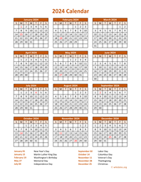 Calendar 2024 Vertical