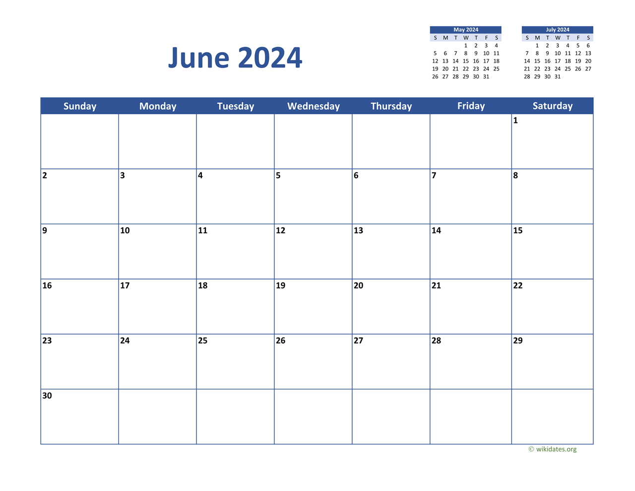 July 2024 Through June 2024 Calendar New Latest Review of Printable
