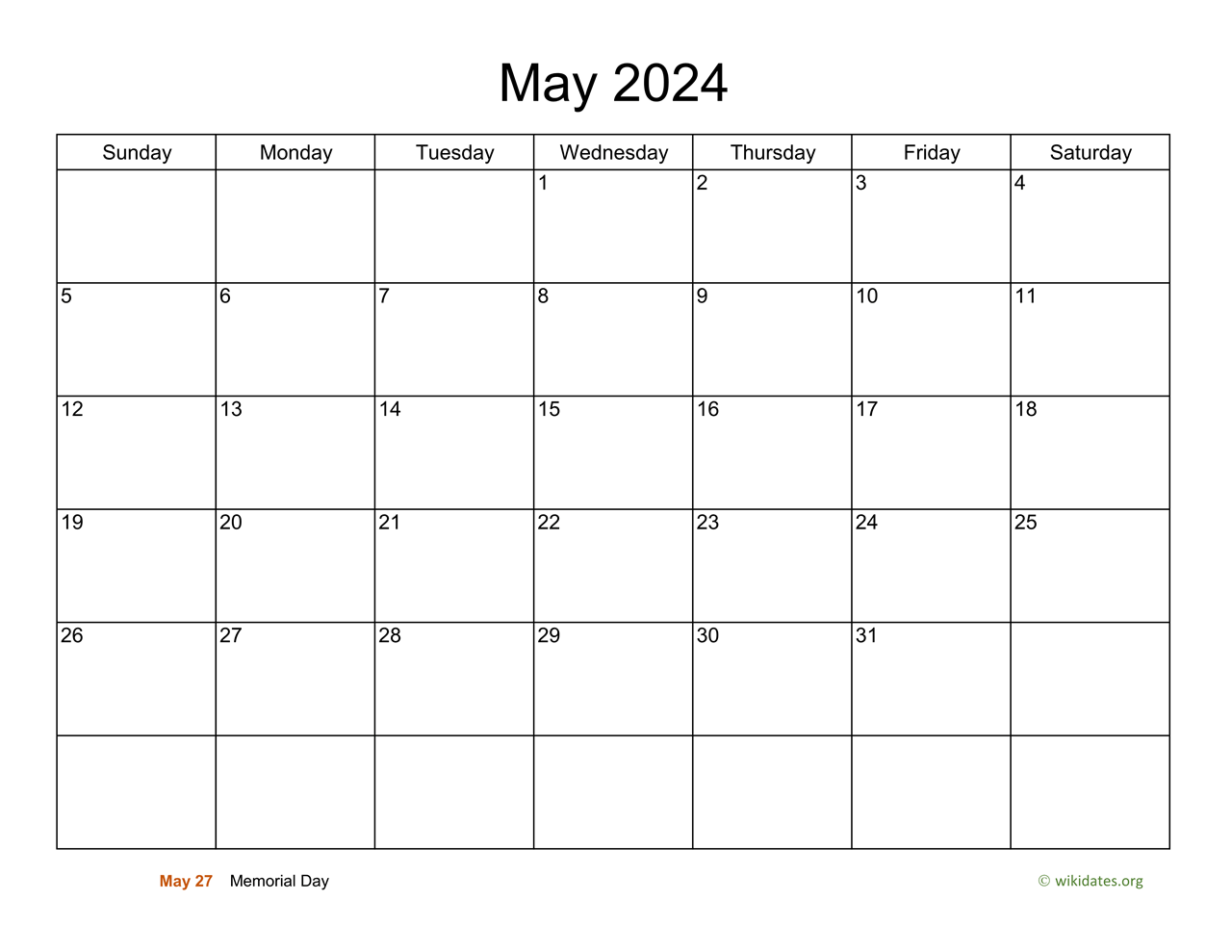 Basic Calender May 2024 2024 CALENDAR PRINTABLE