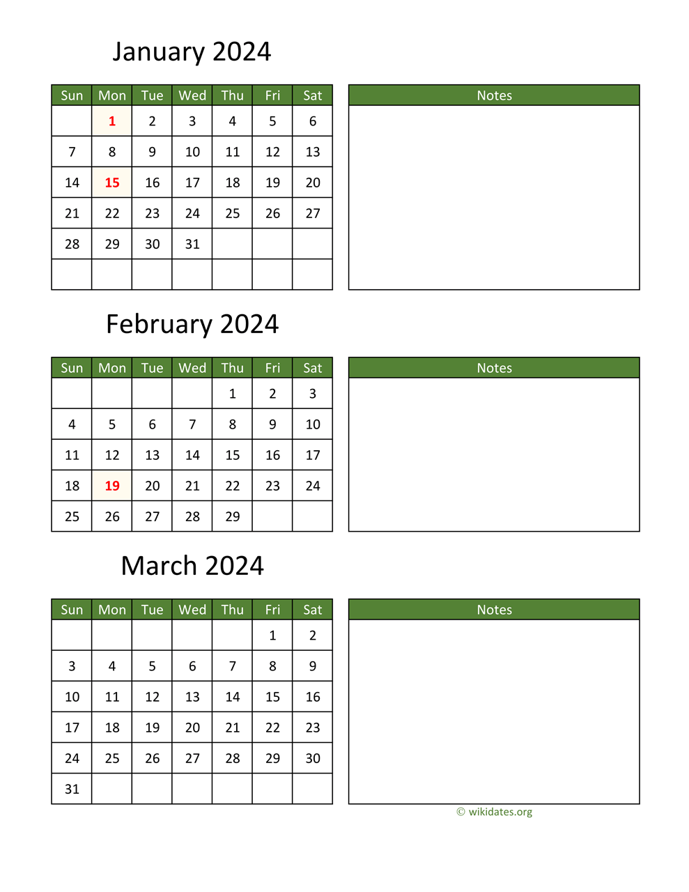 Printable Calendar Notes 2024 Best Perfect Popular Review of February