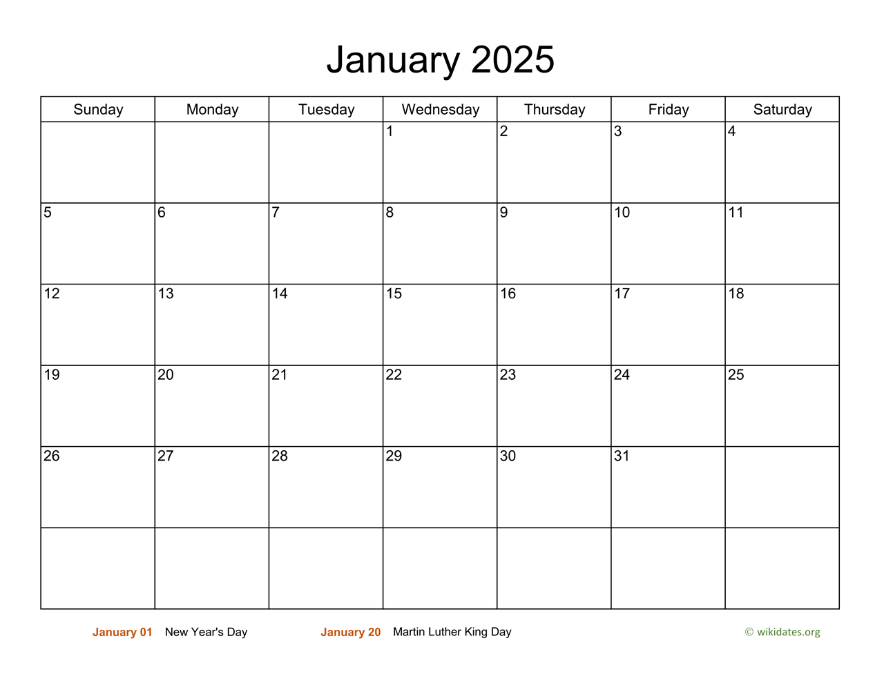 Free Monthly Calendar 2025 Printable By Monthly Printable