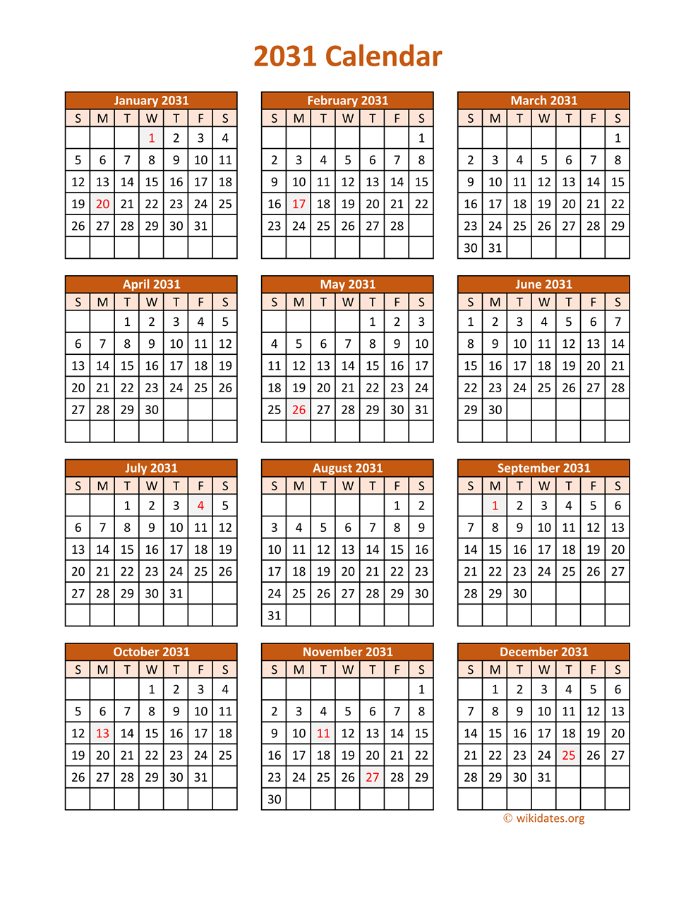 full-year-2031-calendar-on-one-page-wikidates