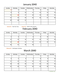 Printable 2040 Calendar | WikiDates.org