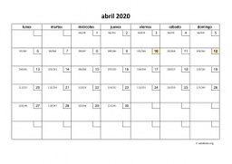 calendario abril 2020 01