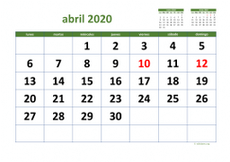 calendario abril 2020 03