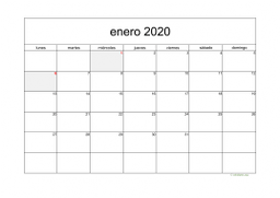 calendario enero 2020 05