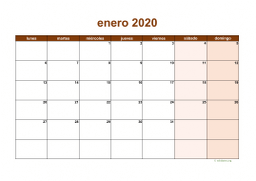 calendario enero 2020 06