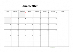 calendario enero 2020 08