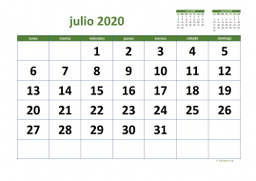calendario julio 2020 03