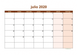 calendario julio 2020 06