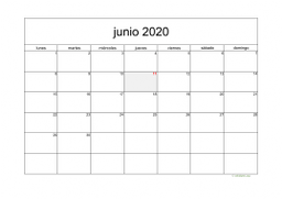 calendario junio 2020 05