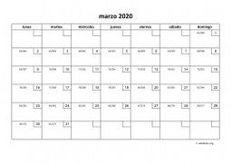 calendario marzo 2020 01