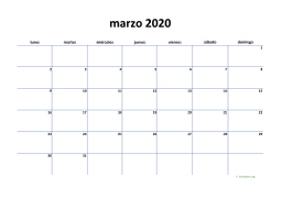 calendario marzo 2020 04