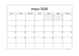 calendario mayo 2020 05