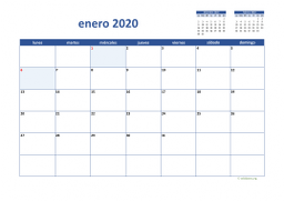 calendario mensual 2020 02