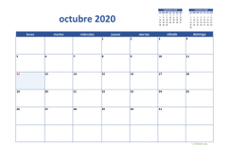 calendario octubre 2020 02
