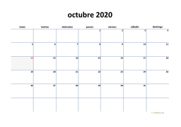 calendario octubre 2020 04