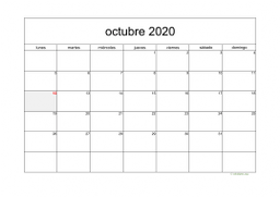 calendario octubre 2020 05