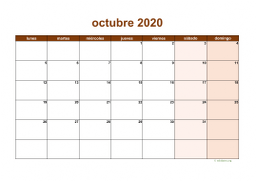 calendario octubre 2020 06