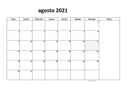 calendario agosto 2021 08